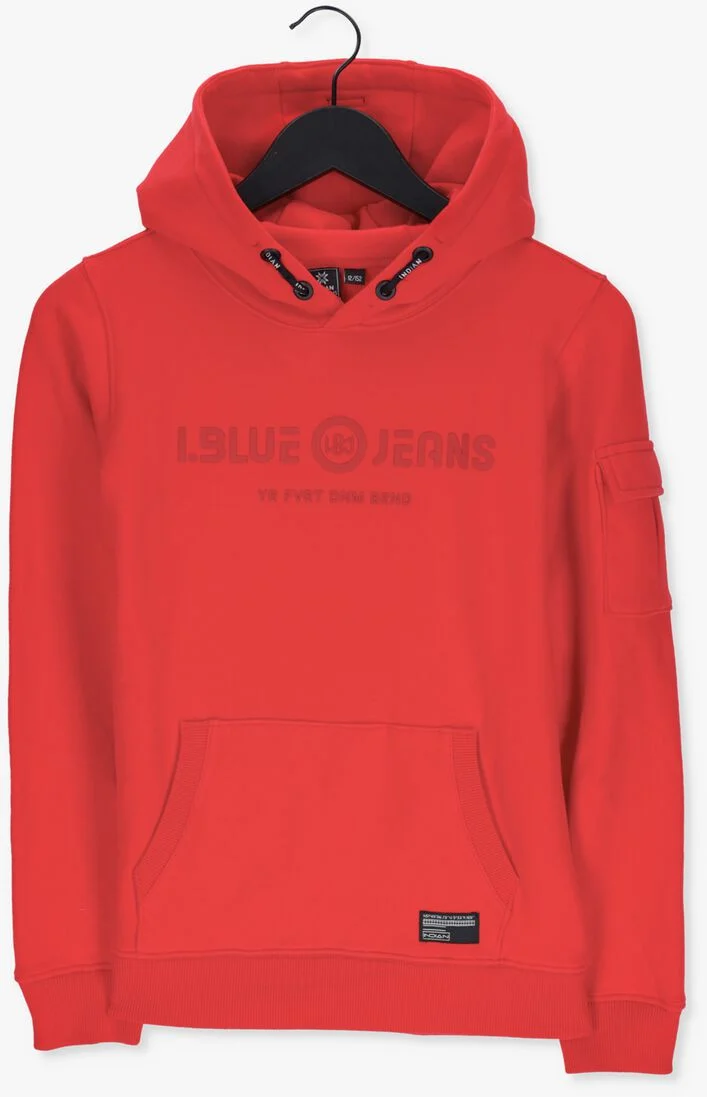 INDIAN BLUE JEANS rode indian blue jeans sweater hooded i.blue