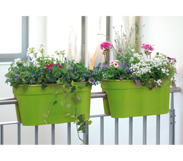 KHW Kunststoff-Geländertopf Flowerclip, ca.