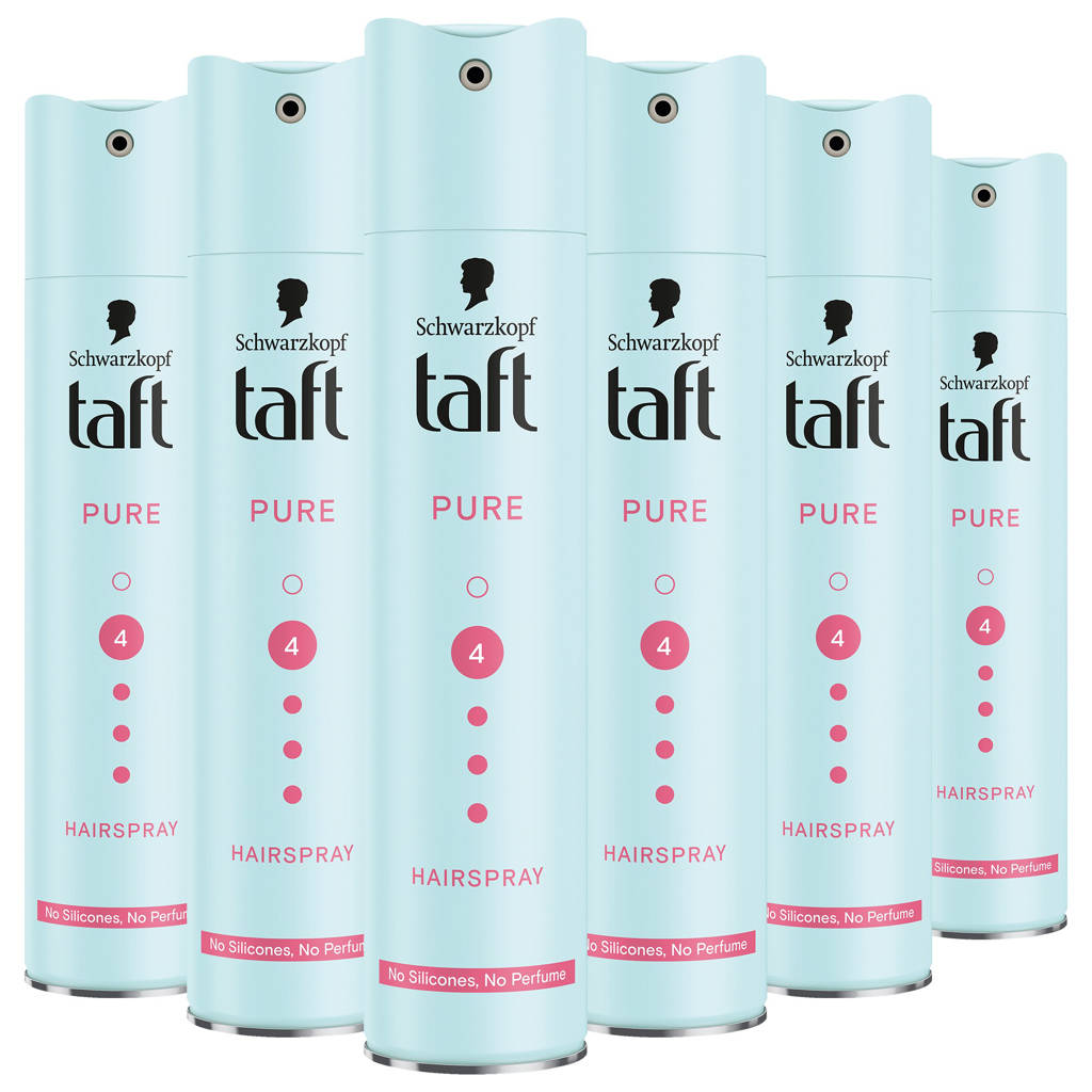 Taft pure haarsprayTaft Pure Hold haarspray - voordeelverpakking - 6 x 250 ml