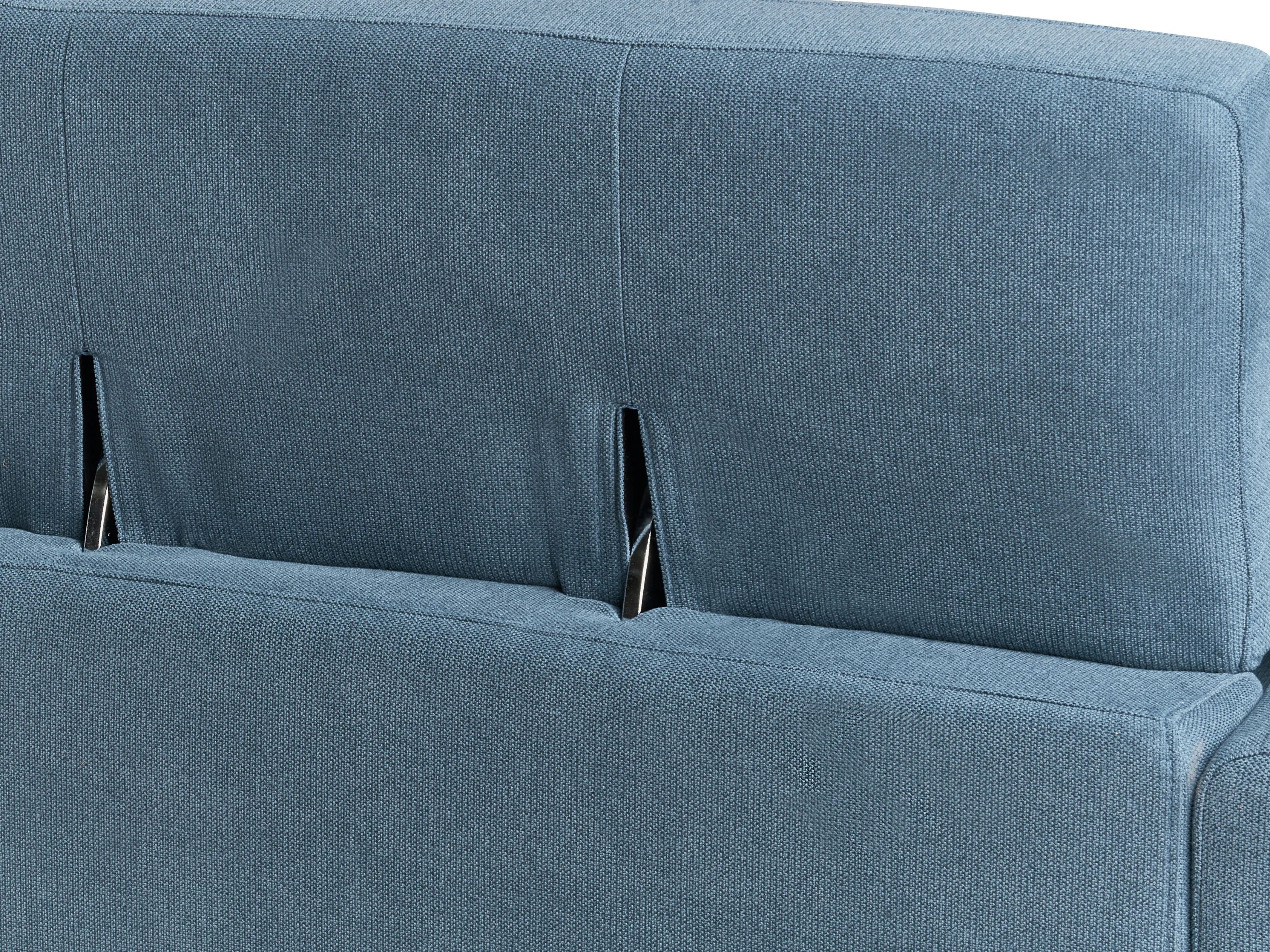 Bank 3-zits ANGE Stof Blauw