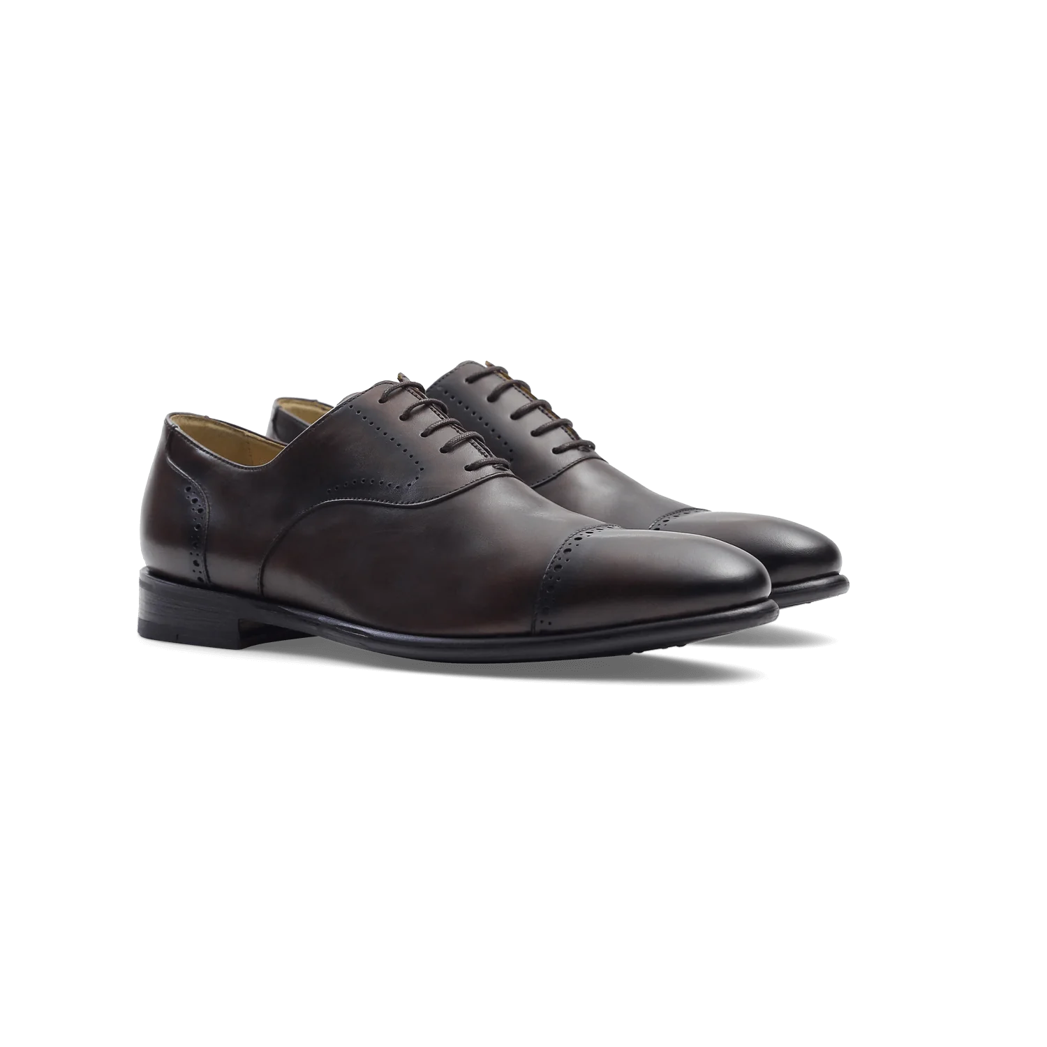 Locker-Richelieu en cuir brown