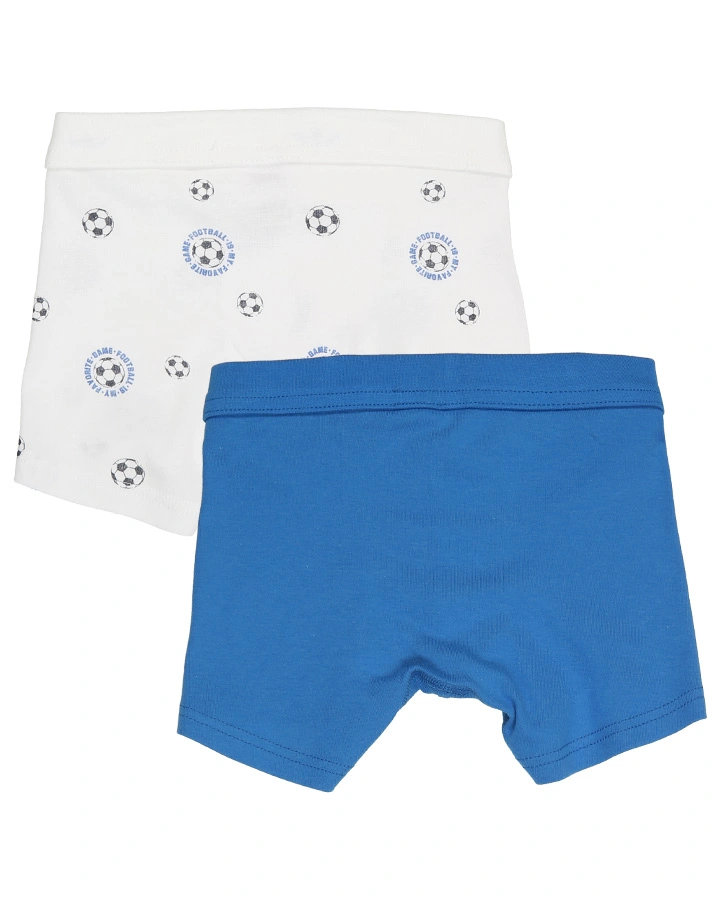 Boxershorts CLASSICS – FUßBALL 2er Pack in blau/weiß