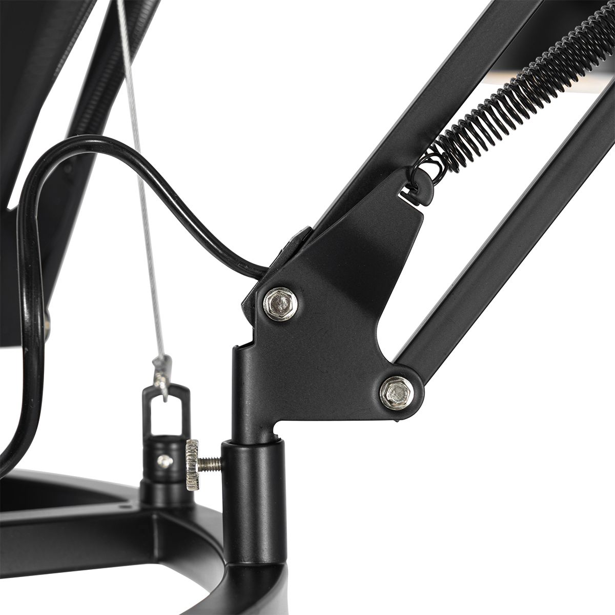 Industriële hanglamp zwart 6-lichts verstelbaar - Hobby Spinne