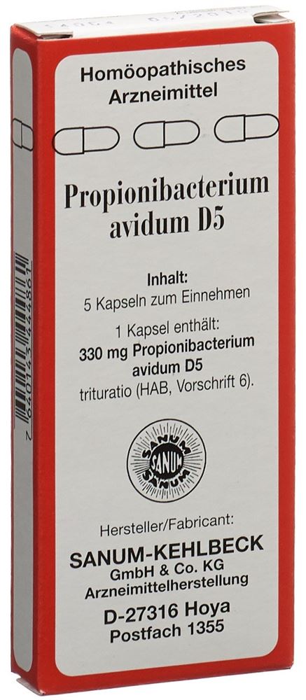 Propionibacterium Avidum Kaps 5 D 5 Stk