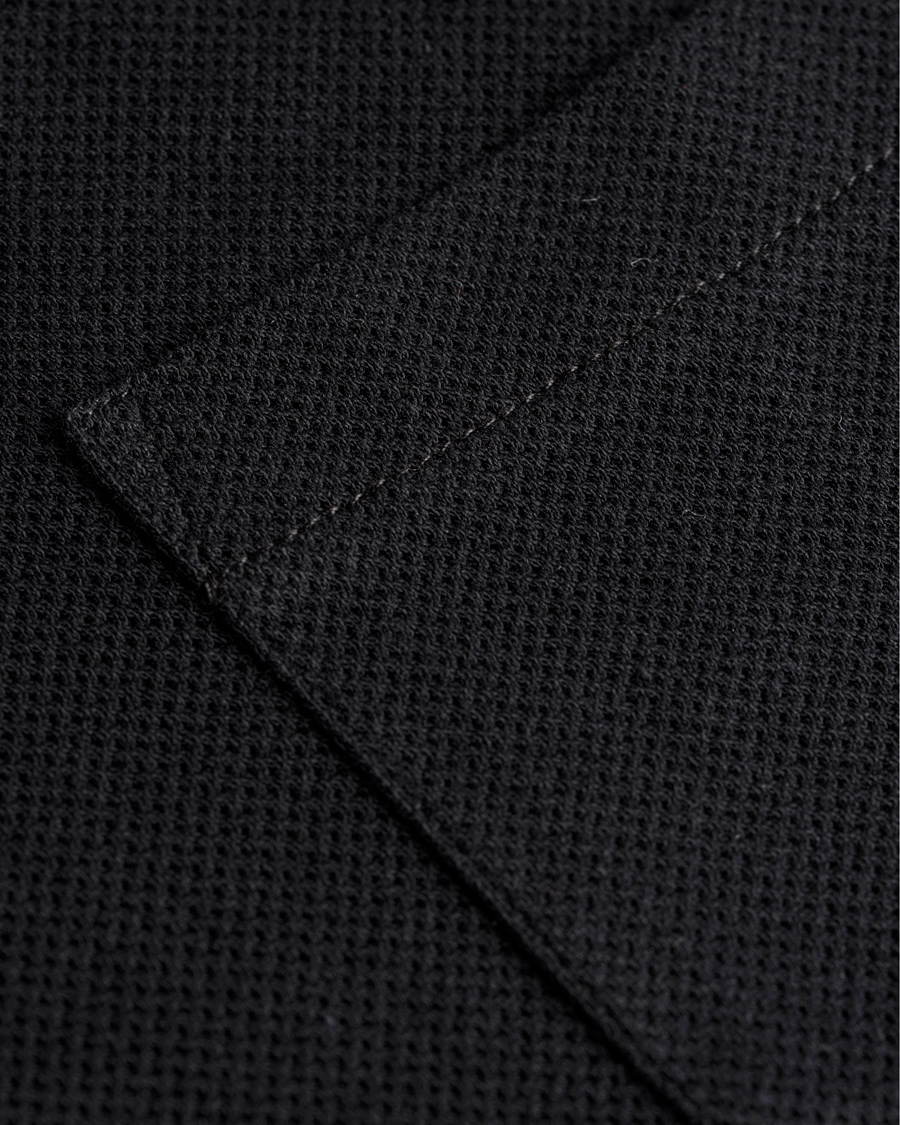 Sunspel Riviera Polo Shirt Black