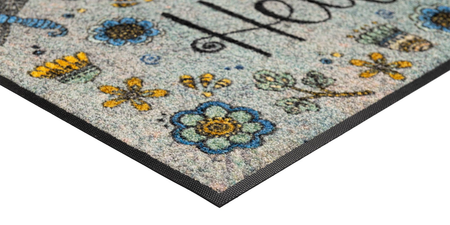 wash+dry by Kleen-Tex Fussmatte »Hello Flowers« rechteckig