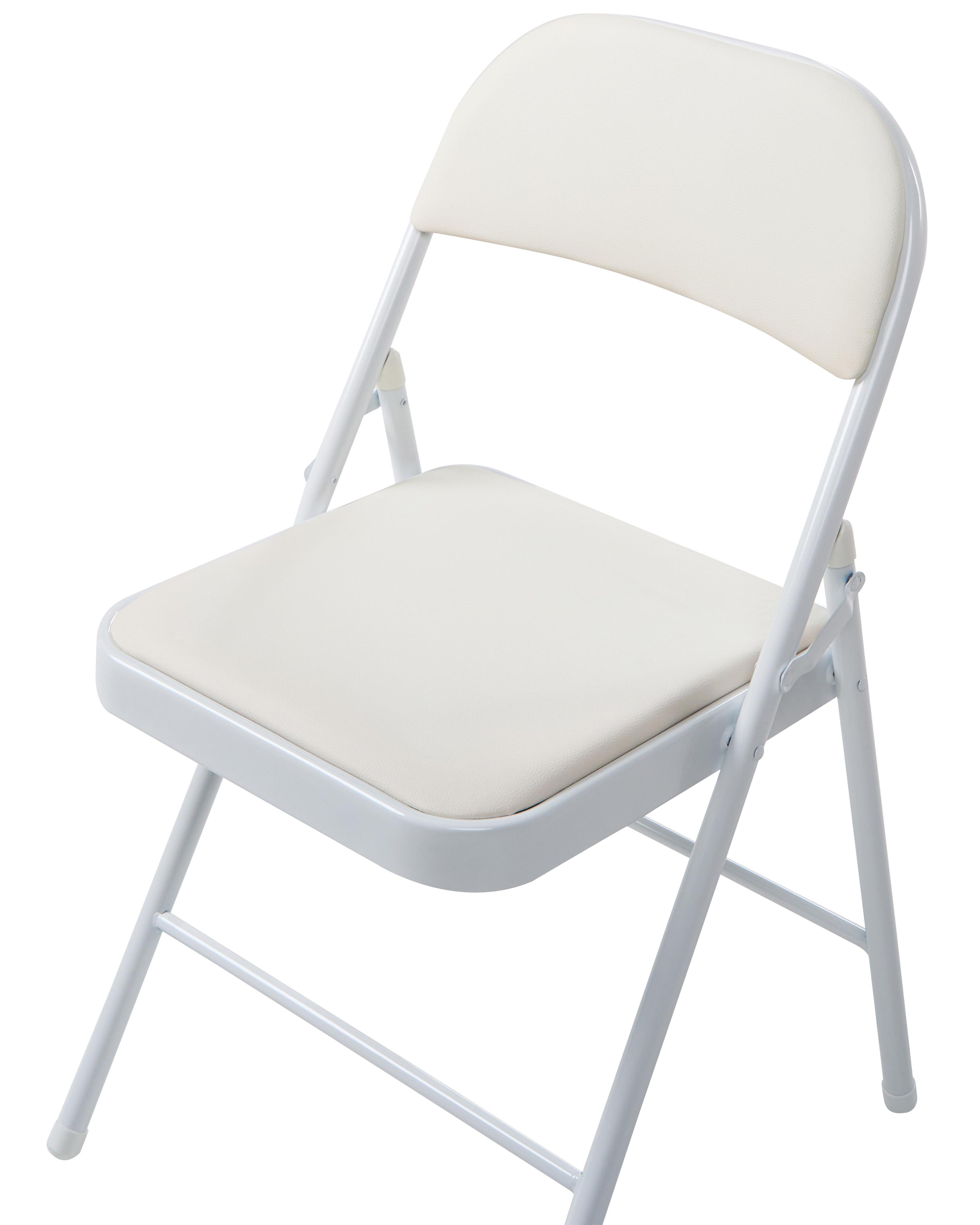 Set van 4 klapstoelen SHASTA Metaal Wit