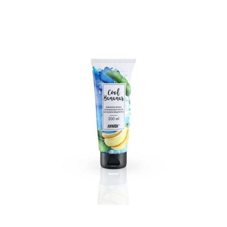 Anwen Cool Bananas bananowa Maska ochładzająca do włosów brązowych 200 ml