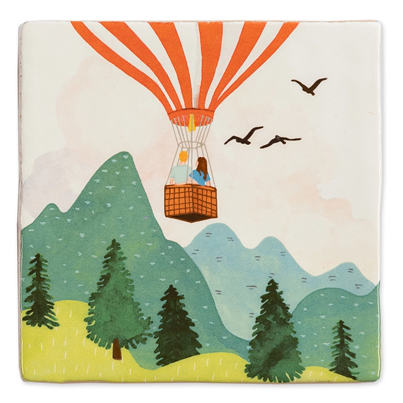 StoryTiles wandtegel In de wolken Small