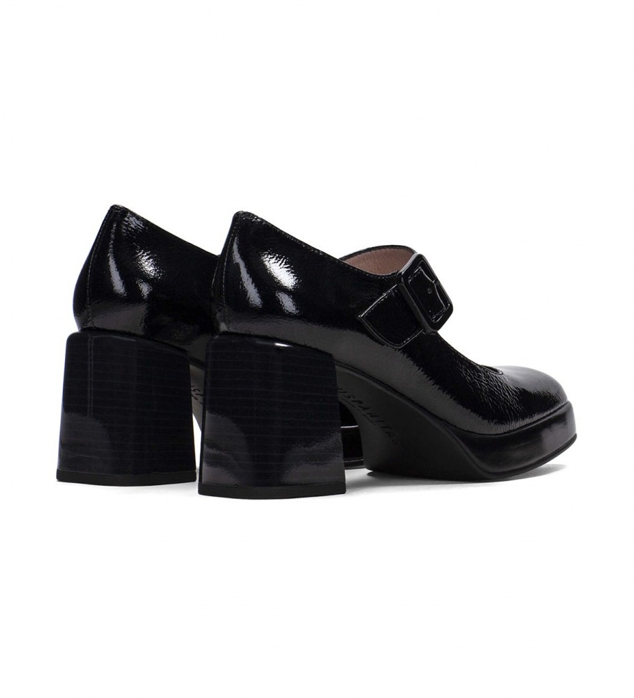 Sapatos Hispanitas Tokyo em couro preto - Altura do salto: 7 cm -