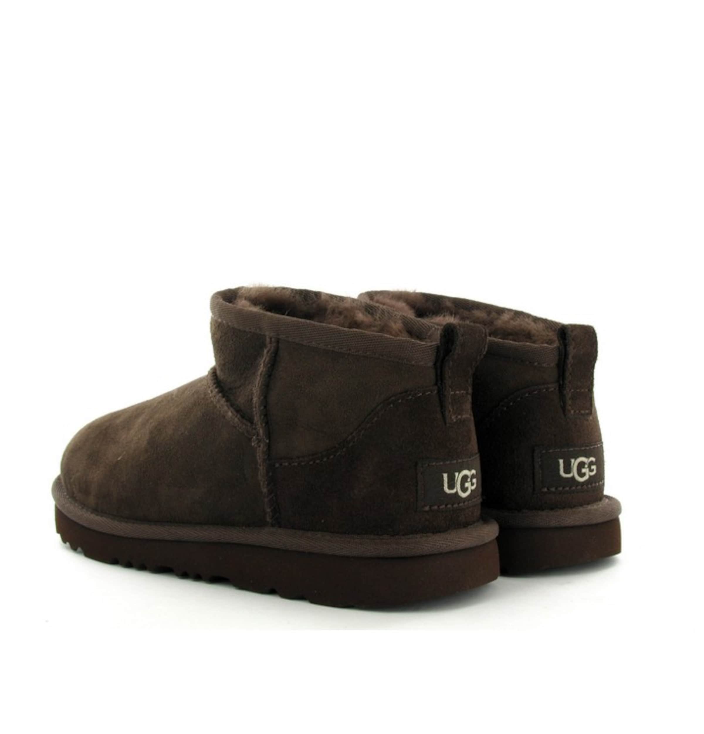 Ugg Classic ultra mini l meisjes enkellaarzen bruin