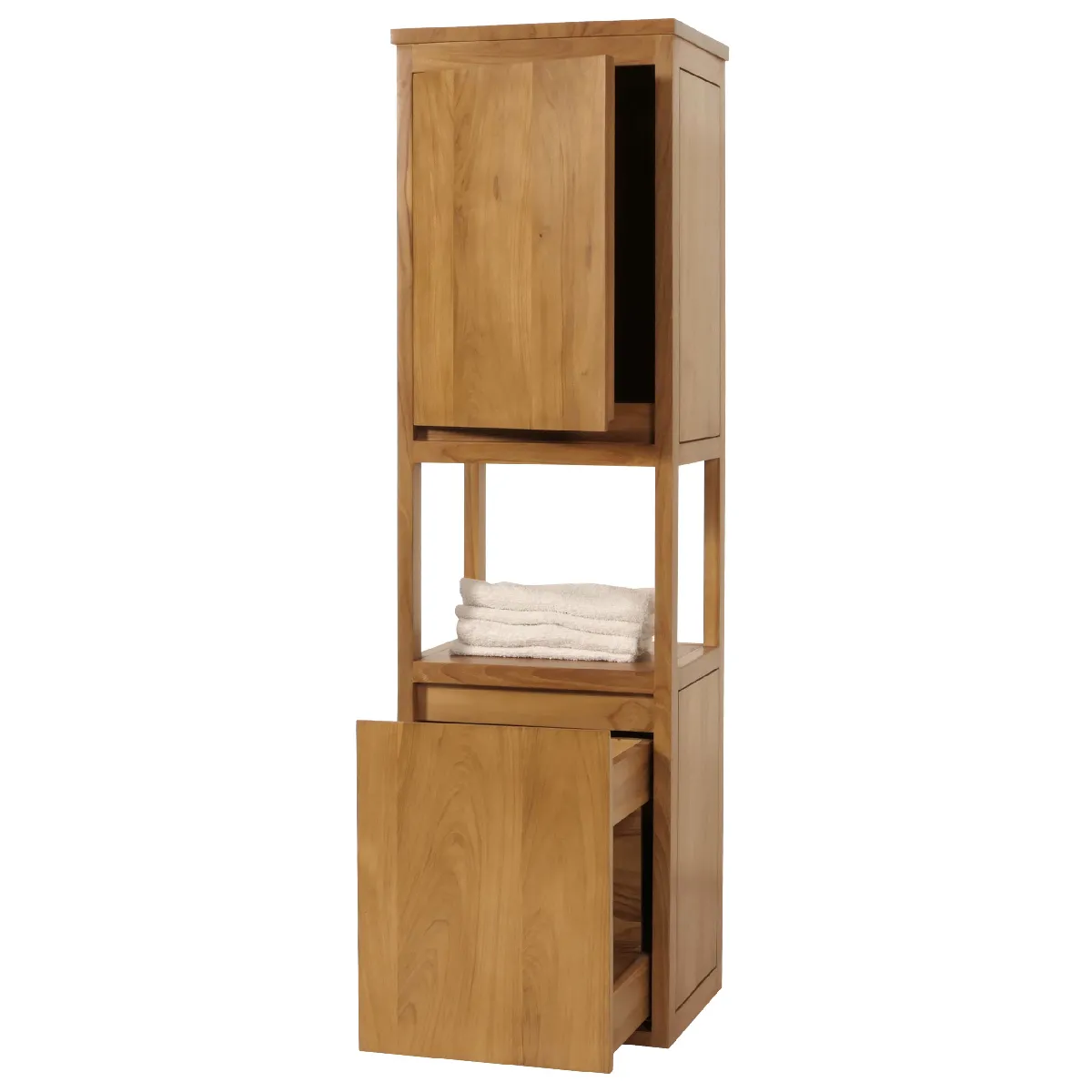 Mendler Armoire haute en teck