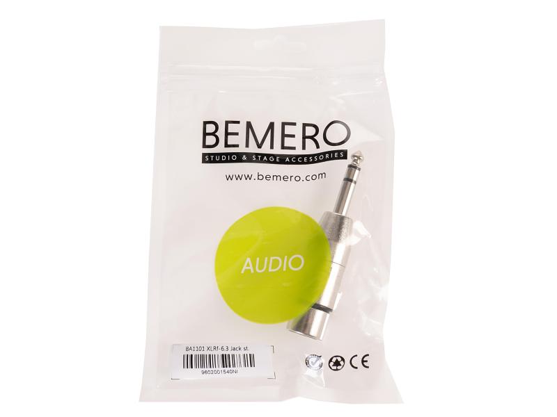 Bemero Audio-Adapter BA1101 XLR 3 Pole female - Klinke 6,3 Hochwertiger und robuster Bemero Audio-Adapter