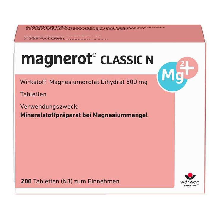 magnerot CLASSIC N Magnesium Tabletten, 200 St