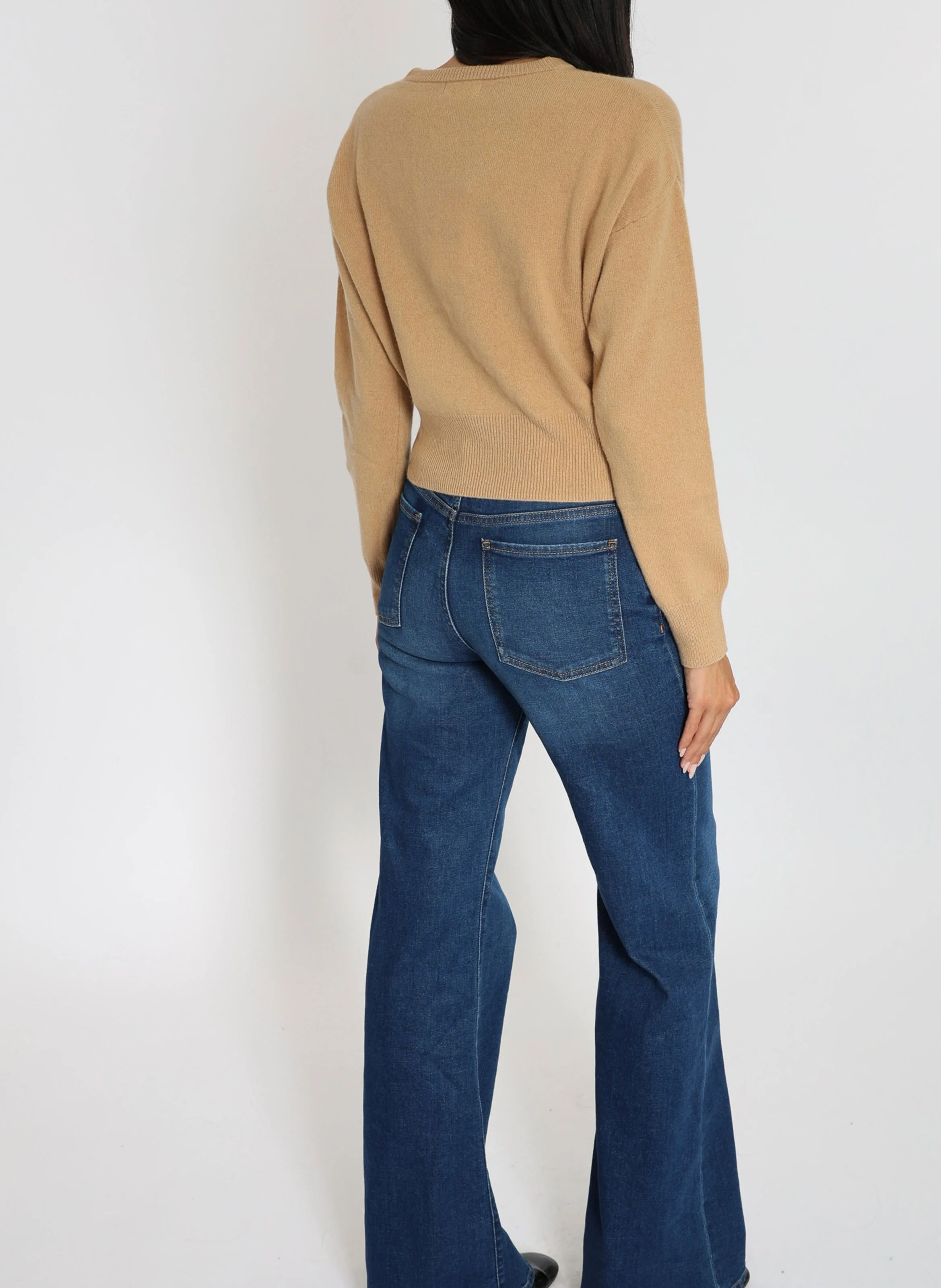 ANITA - Pull droit en laine et cachemire | Beige