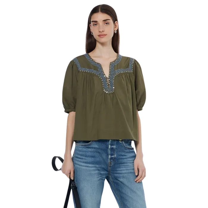 Scotch & Soda Embroidered Top Dames