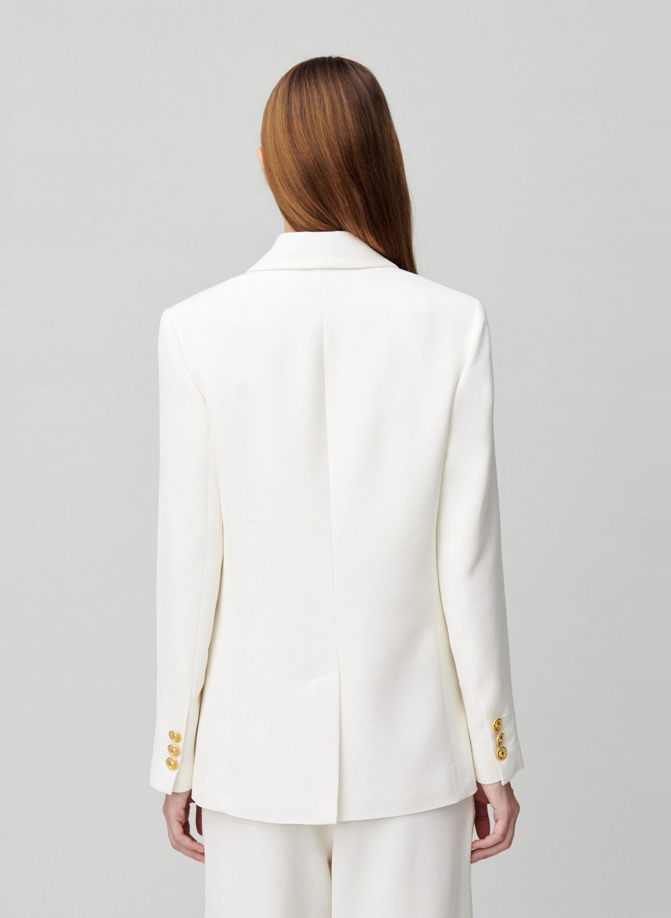 Veste de tailleur ajustée | Blanc