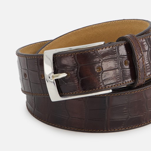 RF X Ziengs Croco Riem bruin Leer