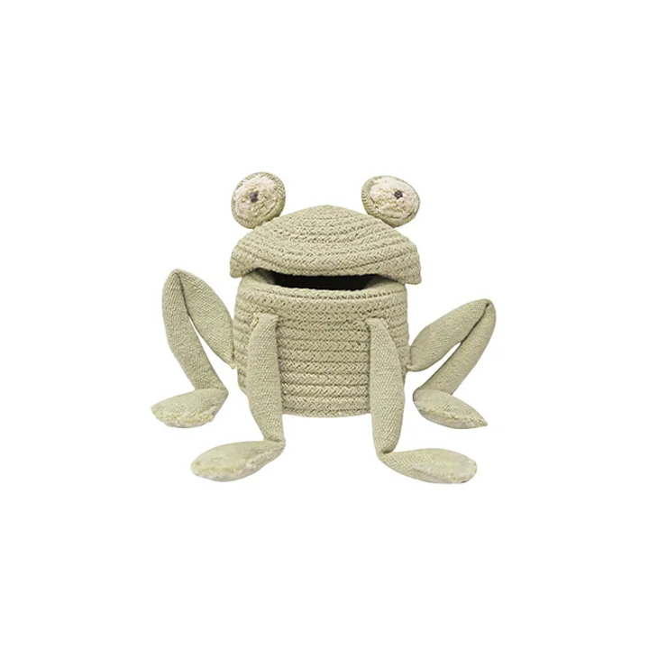 Lorena Canals - Spiel- und Aufbewahrungskorb, mini Fred the Frog, grün