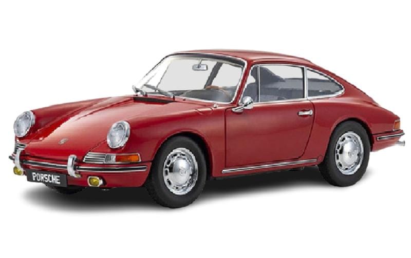 Porsche 911 2.0 (901) 1964 Rot, 1:18<br>Detailgetreues Modellauto für Sammler im Massstab 1:18