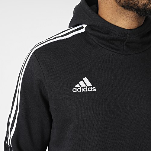Sweat Capuche A Bandes Tiro21 Gm7341 Noir