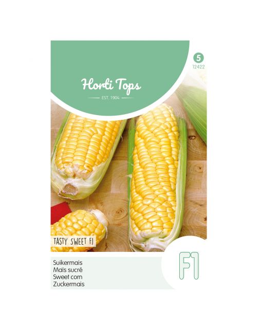 Hortitops Suikermais Tasty Sweet F1 - Groentezaden - 10 g