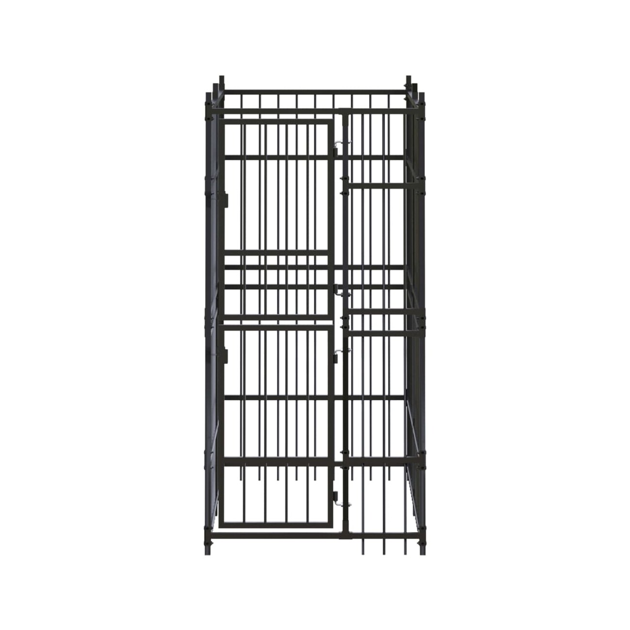 VidaXL Hundezwinger Box Stahl 96 cm, 1,92 m, 2 m