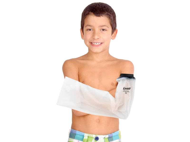 Limbo Badeschutz für Kinder Arm Länge 58 cm Kinder Bade- und Duschschutz, geeignet bei Verbänden, Bandagen oder Gipsen