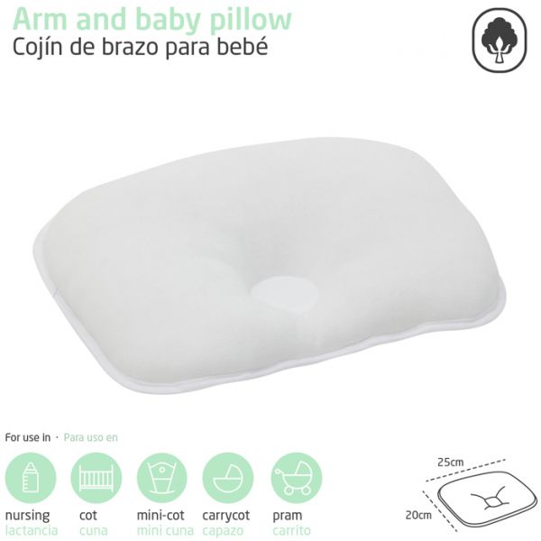 Cambrass Almofada de Braço Liso e Blanco