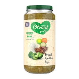 Olvarit Broccoli met rundvlees en rijst (vanaf 15 maanden)