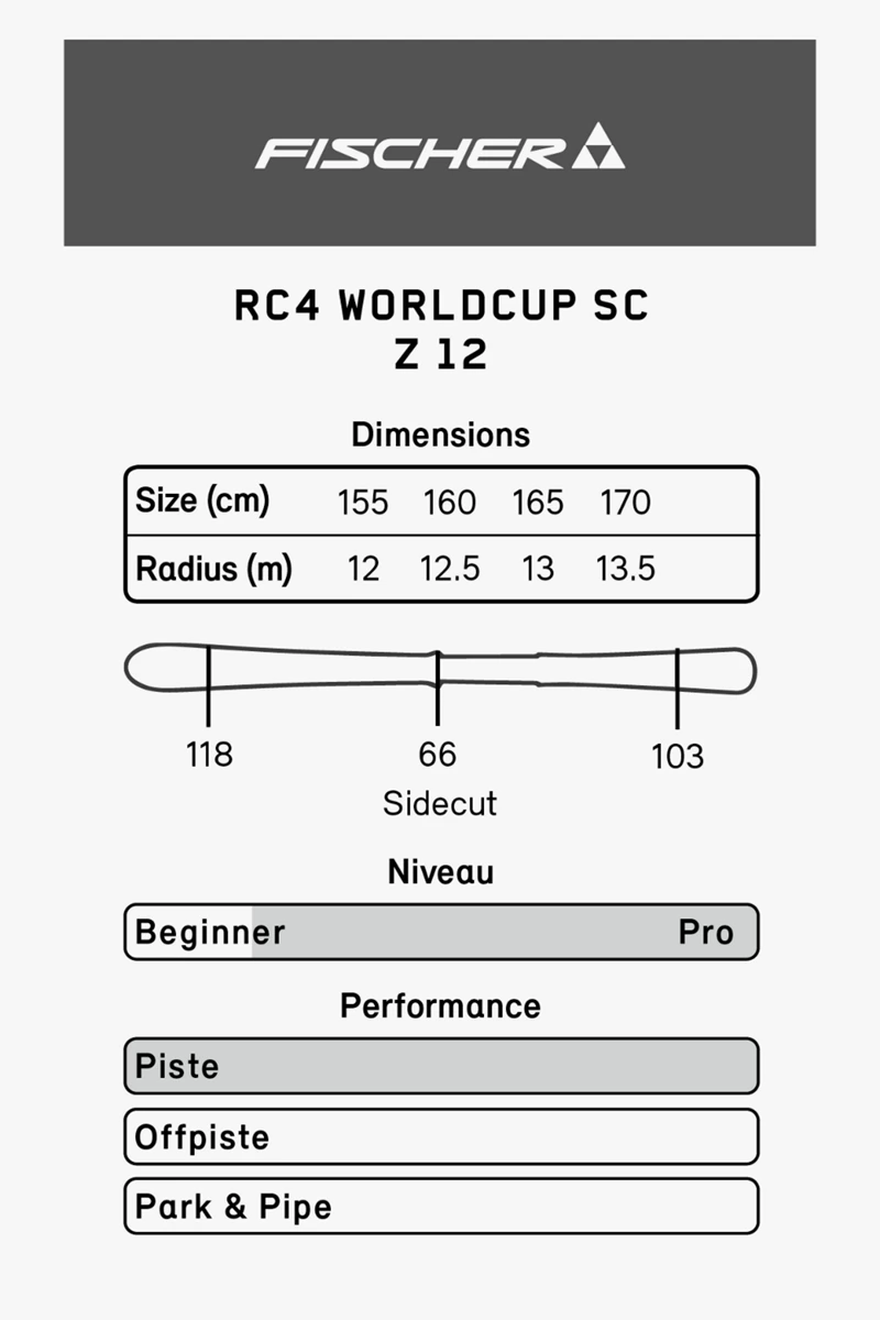 Fischer RC4 Worldcup SC Ski Set 2324