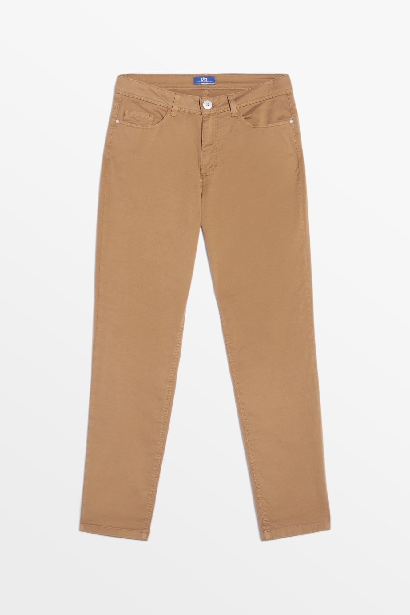 Pantalon Femme 7\/8 Coton Biologique Marron