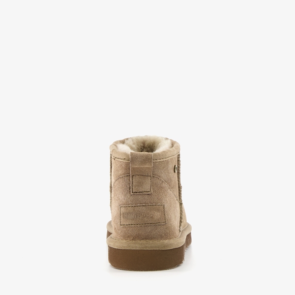 Hush Puppies gevoerde suede dames enkellaarsjes
