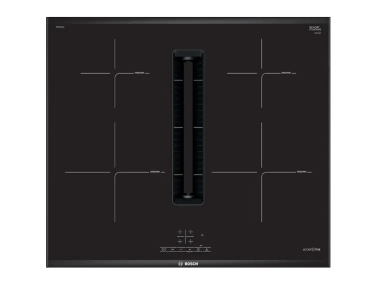 Bosch Serie 4 PIE695B15E, Sort, Indbygget, 60 cm, Zone induktionskogeplade, Keramisk, 4 zone(s)
