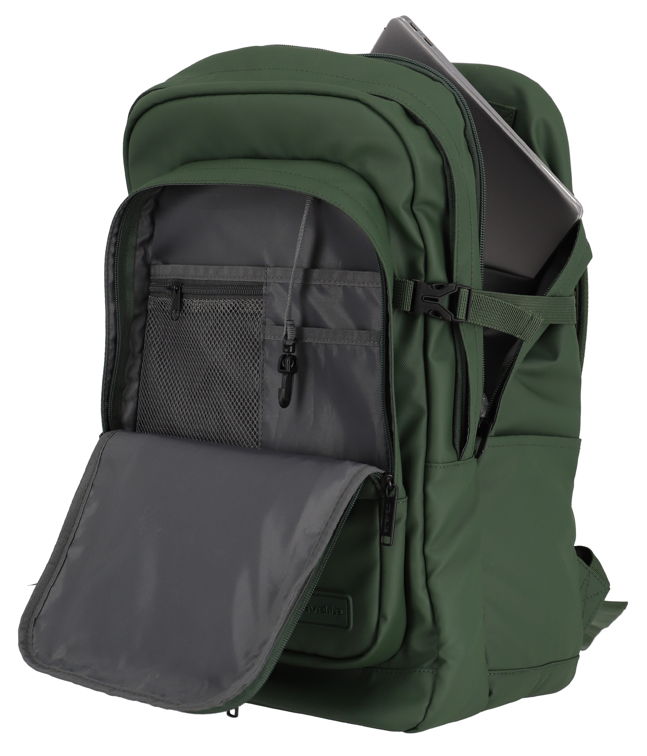 travelite Freizeitrucksack »BASICS Rucksack Plane« Schulrucksack Arbeitsrucksack Reiserucksack mit 15,6 Zoll Laptopfach