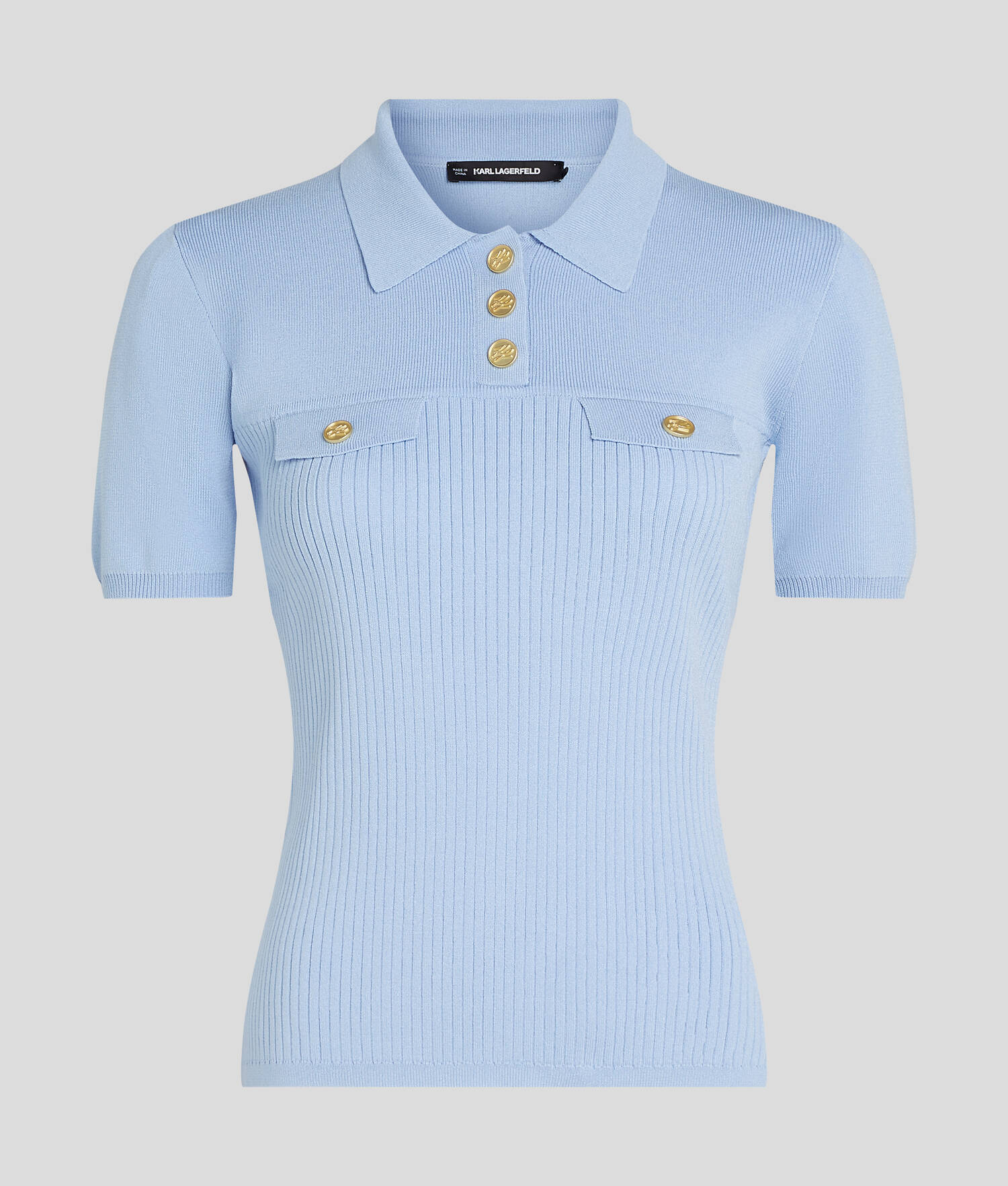 POLO AVEC BOUTONS - Bleu Kentucky