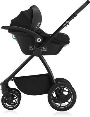 Lionelo Meril 3-in-1 Kombivogn, Black Onyx