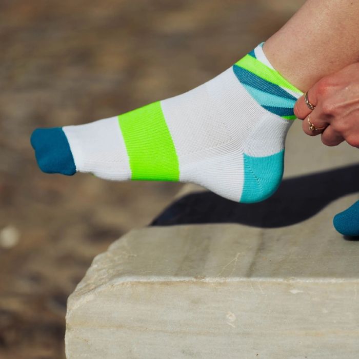 Incylence Unisex Strømper Running Loops Short Socks Hvid