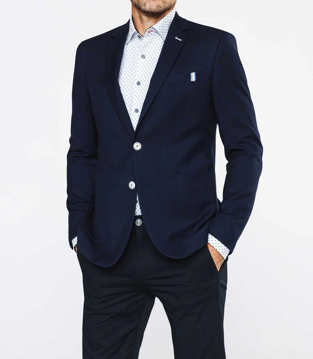 Veste casual bleu marine 
