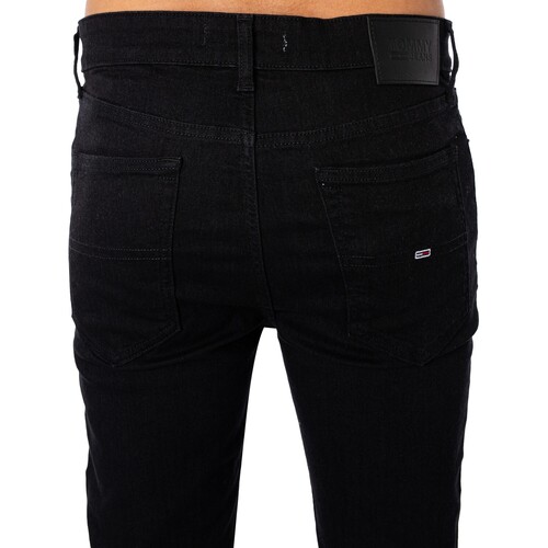 Tommy Jeans - Vaqueros Ajustados Simon Negro