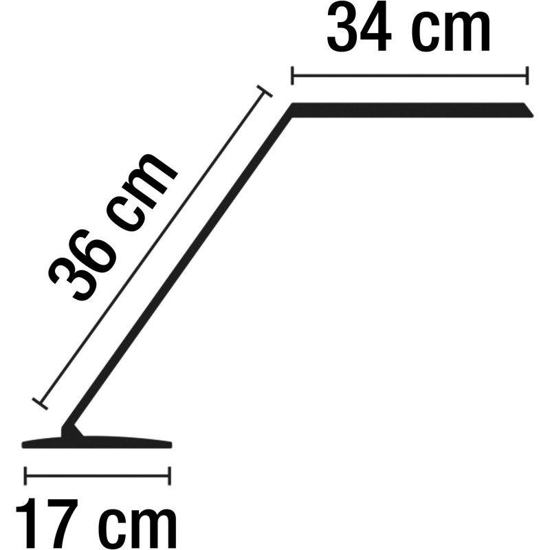 Lampe de bureau Led intégrée Twin - Alba - 6 W - 2 Têtes orientables