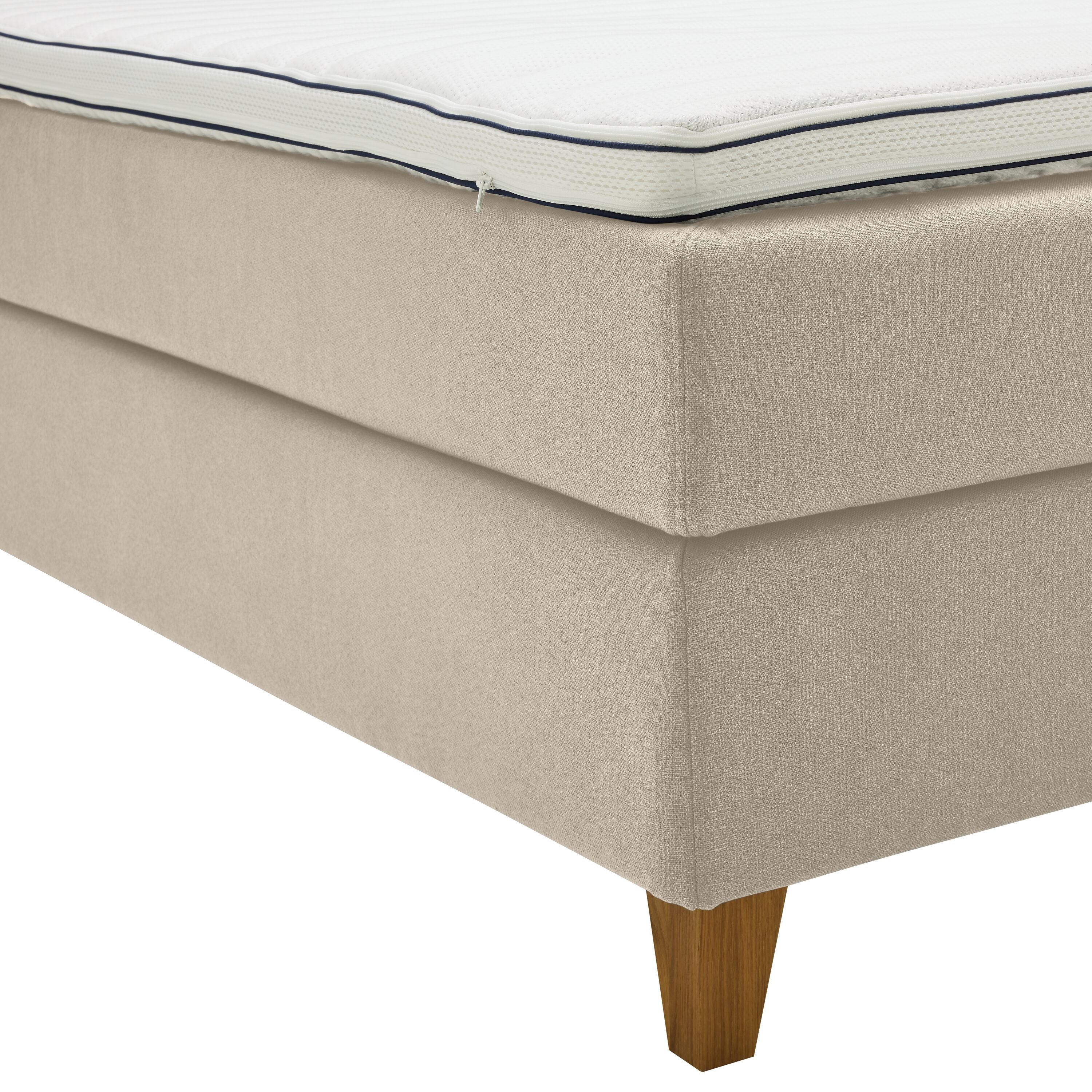 bico GOODNIGHT Boxspringbett - Natur / B: 180.0 cm x T: 200.0 cm