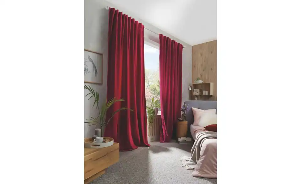 Fertigschal Bordeauxrot 295 cm