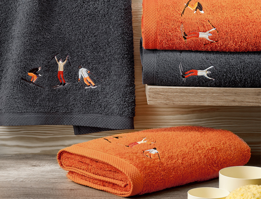 Serviette de bain-Piste noire