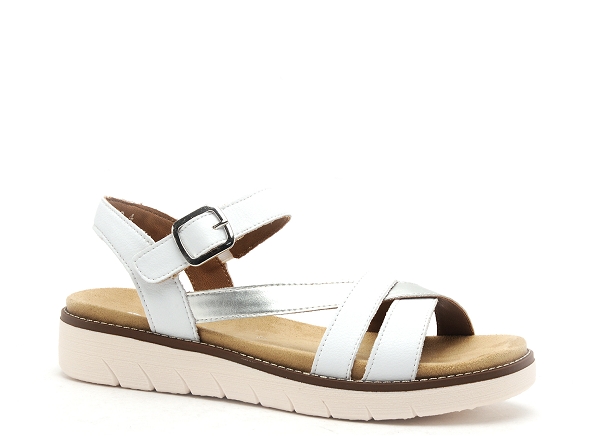 Remonte nu pieds plats femme d2064 blanc