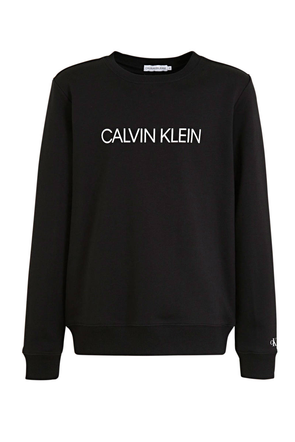 CALVIN KLEIN JEANS sweater van katoen zwart