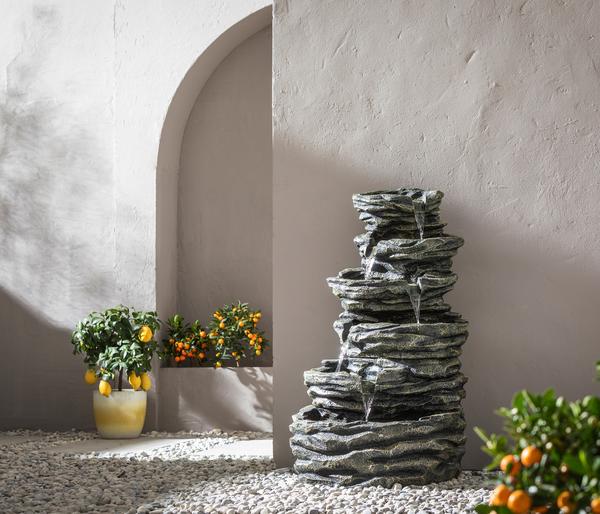 Dehner Polyresin-Gartenbrunnen Roccia, ca.
