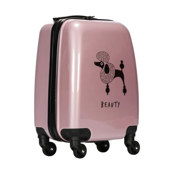 Puck Poodl Kinderkoffer - Rose - 46 cm