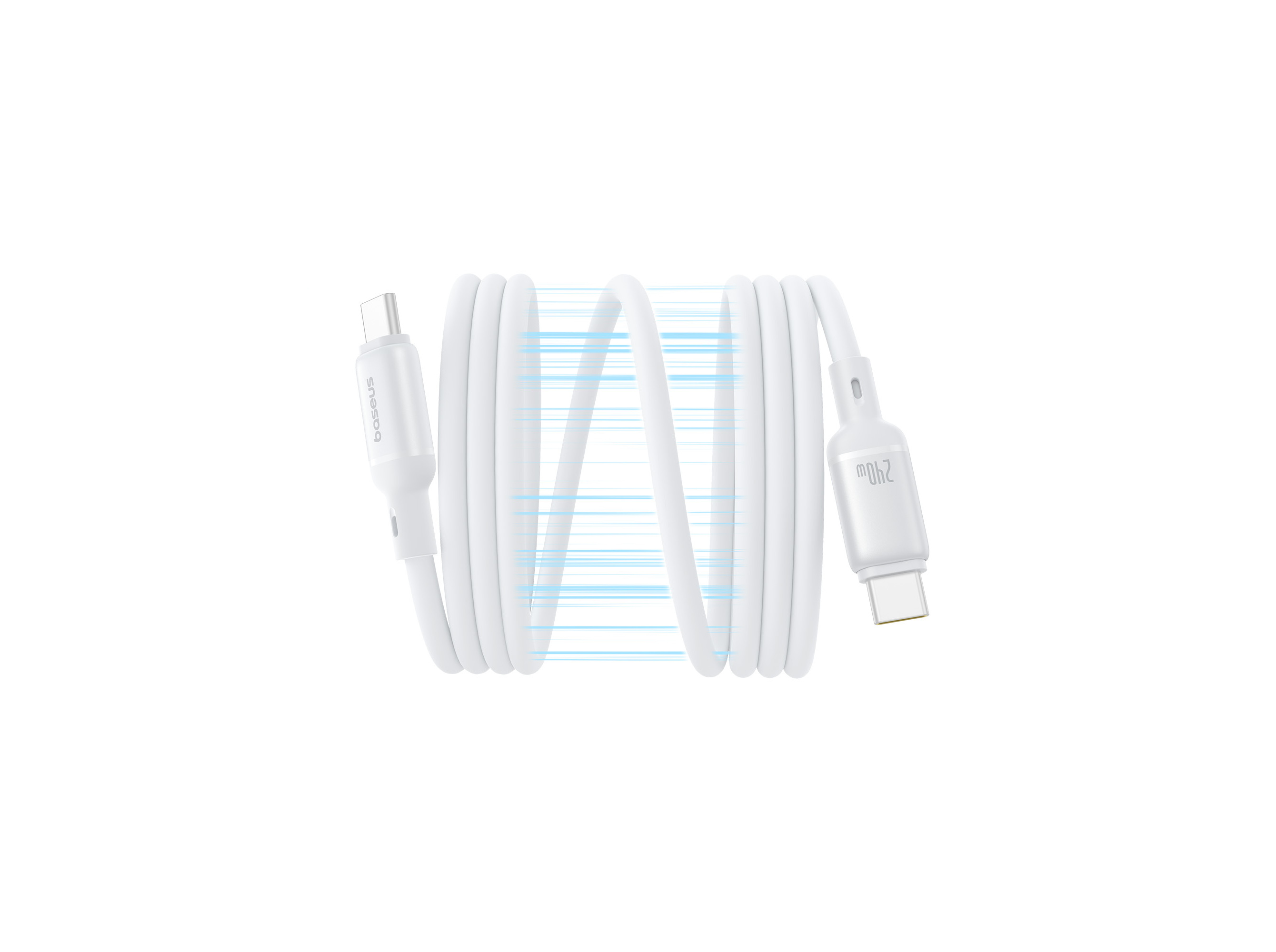 CABO MAGNETICO BASEUS MOON WHITE PICOGO USB-C/USB-C