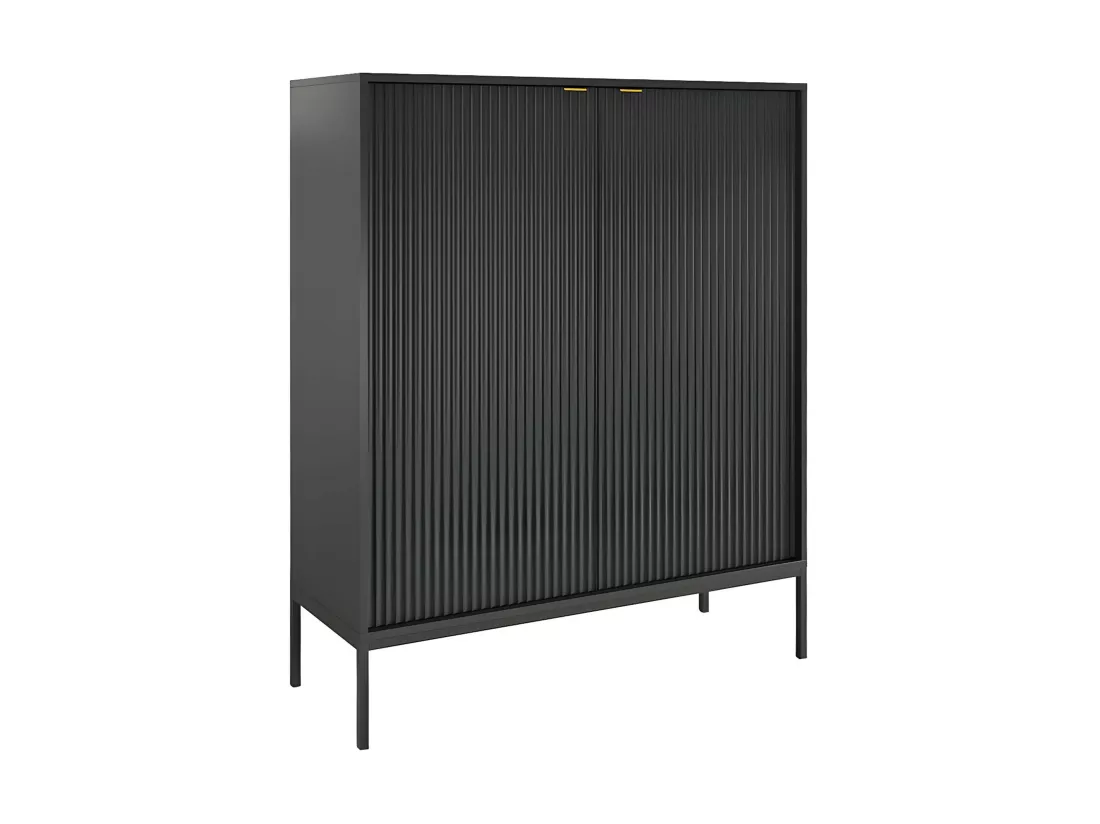 Buffet haut avec 2 portes - Noir - LIOUBA de Pascal MORABITO